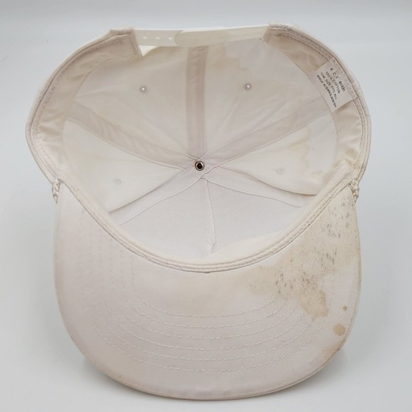 Vintage Teaming Up For Success White Rope Snapback Trucker Hat Cap Distressed - Picture 6 of 13